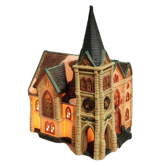 Dickens Collectables 1996 Classic Series Lighted Cathedral Church VTG BOXED - Picture 1 of 16